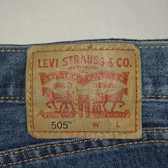 Levi's 505 Regular Fit Jeans Big&Tall 46x30 NWT - Picture 3 of 5